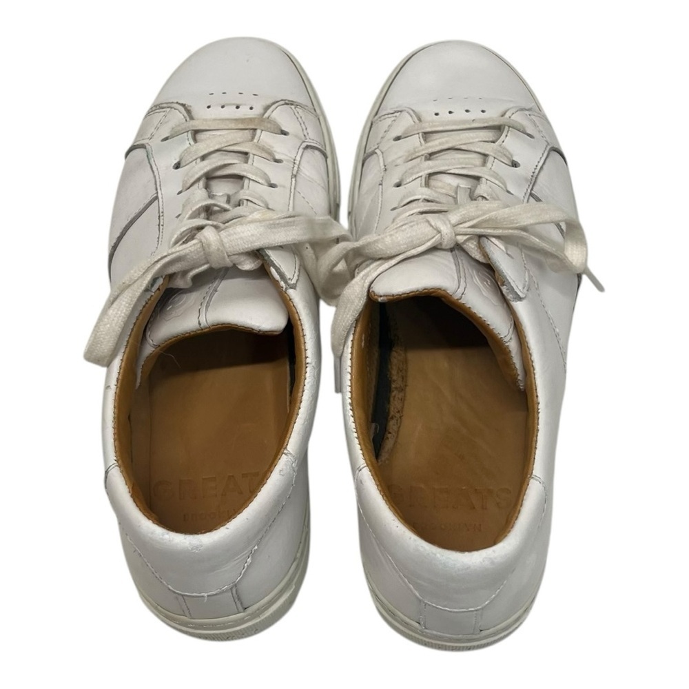 Greats Brooklynn Royale White Leather Casual Sneakers Women’s 8.5 EU 39 - Picture 8 of 13